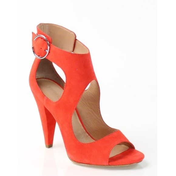 Sigerson Morrison Red Women's Suede Shoes Sz 9 - Picture 1 of 6